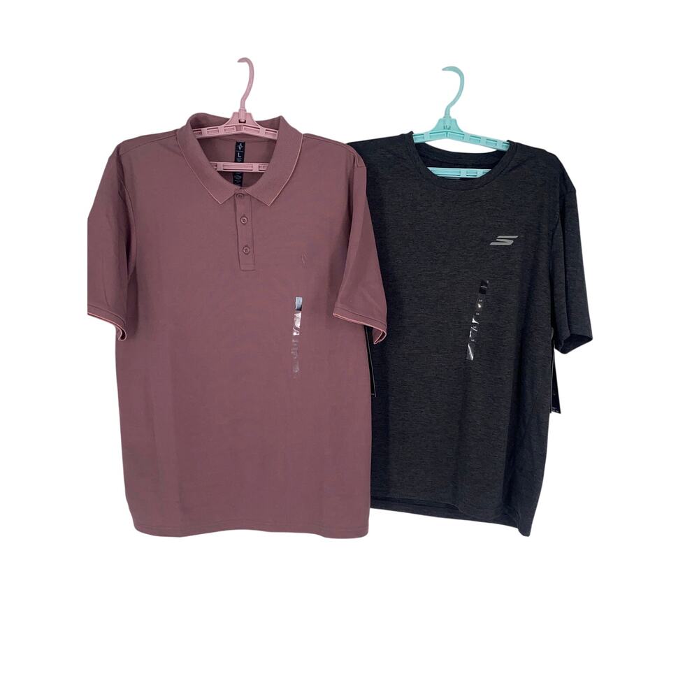 2 NWT Skechers Shirts (1polo&1Tshirt)